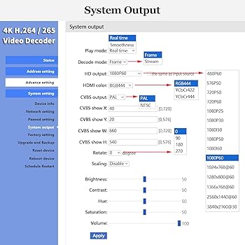 テレビ shankaravscatfish 1U Rack 4 Channels 4K Video Decoder with HDMI + CVBS /AV